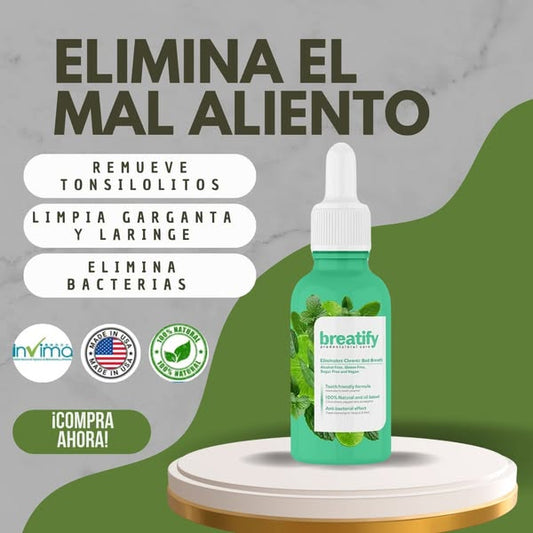 NUEVO BREATIFY Pro®︎Elimina el Mal Aliento de Forma Natural y Eficaz.🍃